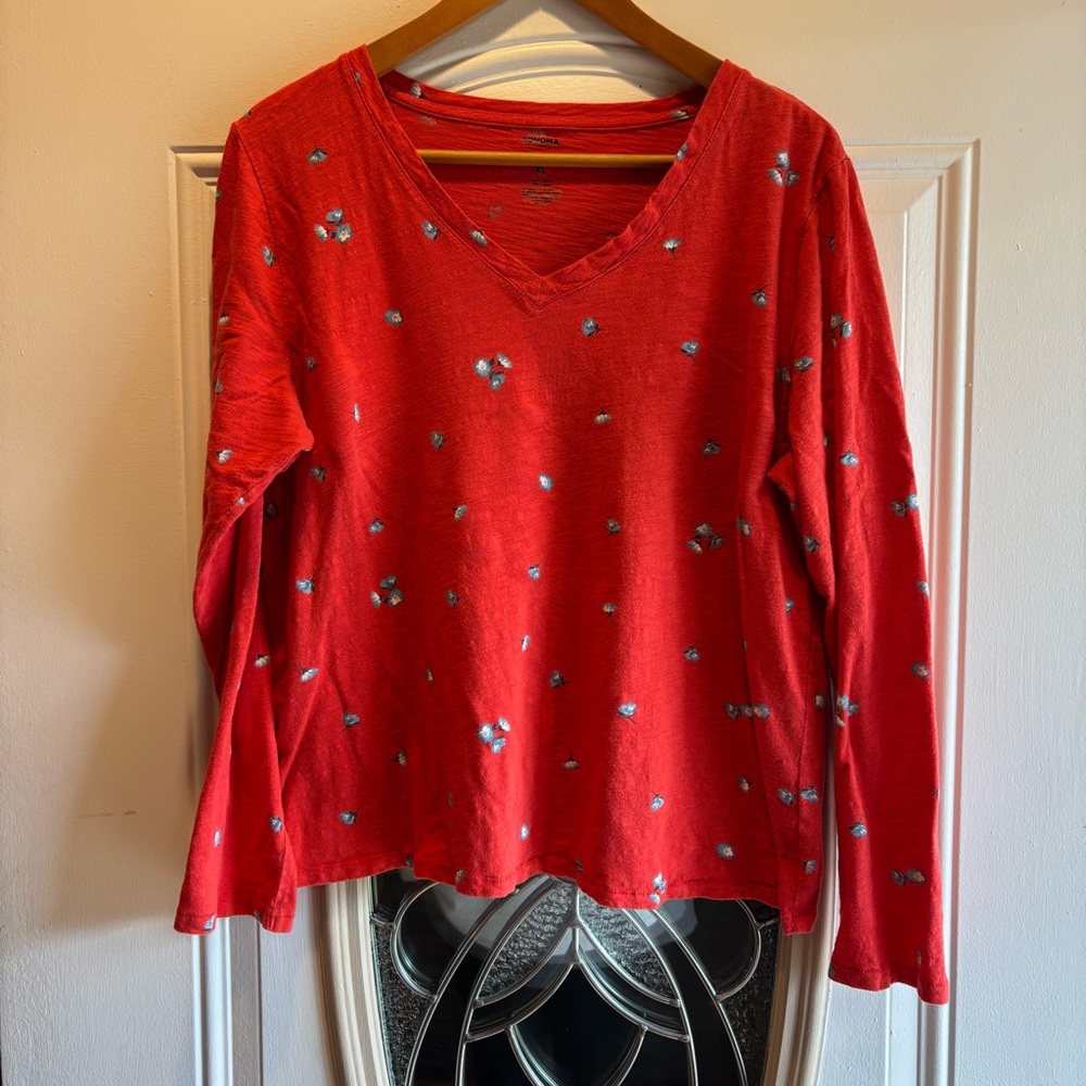 Women’s Sonoma The Everyday Tee, Size XL 100% Cotton - Picture 2 of 8